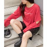 ロゴ刺繍肘あきロングTシャツ | SpRay | 詳細画像12