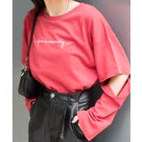 ロゴ刺繍肘あきロングTシャツ | SpRay | 詳細画像13