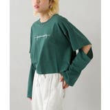 ロゴ刺繍肘あきロングTシャツ | SpRay | 詳細画像17