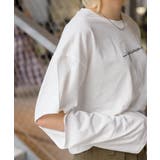 ロゴ刺繍肘あきロングTシャツ | SpRay | 詳細画像5