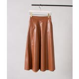 キャメル | エコレザーロングスカート | SpRay