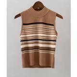 モカ | マルチボーダーハイネックタンク | SpRay