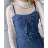 デニムレースアップキャミミニワンピース | SpRay | 詳細画像10