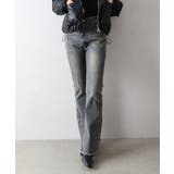 すそフリンジストレッチデニムフレアパンツ | SpRay | 詳細画像32 