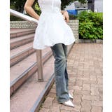 すそフリンジストレッチデニムフレアパンツ | SpRay | 詳細画像67 