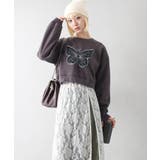 裏起毛デニムバタフライトップス | SpRay | 詳細画像11 