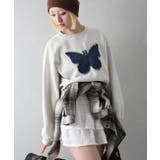 裏起毛デニムバタフライトップス | SpRay | 詳細画像19 