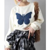 裏起毛デニムバタフライトップス | SpRay | 詳細画像3 