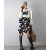 裏起毛デニムバタフライトップス | SpRay | 詳細画像6 