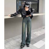 デニムスタッズストレートパンツ | SpRay | 詳細画像3