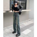 デニムスタッズストレートパンツ | SpRay | 詳細画像4