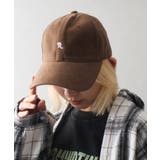 ブラウン | 【R】イニシャル刺繍キャップ | SpRay