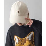アイボリー | 【H】イニシャル刺繍キャップ | SpRay
