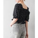 ドットシャーリングショートスリーブリボンブラウス | SpRay | 詳細画像9