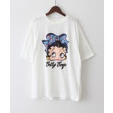 オフホワイト | BETTYプリント BIG Tシャツ | SpRay