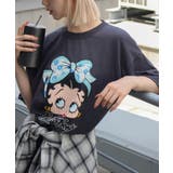 チャコールグレー | BETTYプリント BIG Tシャツ | SpRay