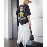 BACKプリントBETTY BIG Tシャツ | SpRay | 詳細画像30