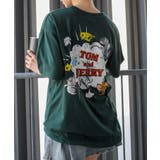 ダークグリーン | トムジェリ BIG Tシャツ | SpRay