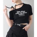 ブラック | テレコリボンロゴ Tシャツ | SpRay
