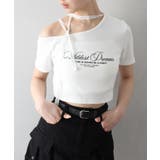 オフホワイト | テレコリボンレース Tシャツ | SpRay