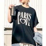 ブラック | PARIS LOVE Tシャツ | SpRay