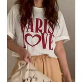 ホワイト | PARIS LOVE Tシャツ | SpRay