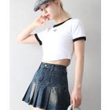 リボン半袖リンガーTシャツ | SpRay | 詳細画像12