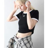 リボン半袖リンガーTシャツ | SpRay | 詳細画像18