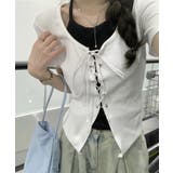 レ－スアップフェイクレイヤ－ドトップス | SpRay | 詳細画像10 