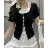 レ－スアップフェイクレイヤ－ドトップス | SpRay | 詳細画像13 