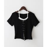 レ－スアップフェイクレイヤ－ドトップス | SpRay | 詳細画像16 