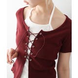 レ－スアップフェイクレイヤ－ドトップス | SpRay | 詳細画像30 