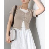 レ－スアップフェイクレイヤ－ドトップス | SpRay | 詳細画像35 