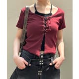 レ－スアップフェイクレイヤ－ドトップス | SpRay | 詳細画像46 