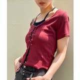 レ－スアップフェイクレイヤ－ドトップス | SpRay | 詳細画像47 