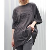 チャコールグレー | 貼付ロゴBIGTシャツ | SpRay