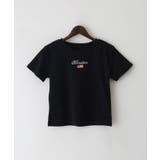 ブラック | 国旗ロゴ刺繍ちびTシャツ | SpRay