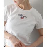 オフホワイト | 国旗ロゴ刺繍ちびTシャツ | SpRay