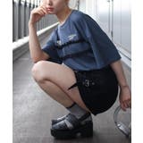ロゴ刺繍レース Tシャツ | SpRay | 詳細画像54