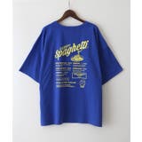 ブルー | スパゲッティおばけ BIG Tシャツ | SpRay