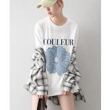 デニムフラワーロゴTシャツ | SpRay | 詳細画像15