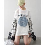 デニムフラワーロゴTシャツ | SpRay | 詳細画像16