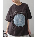 スミクロ | デニムフラワーロゴTシャツ | SpRay