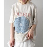 デニムフラワーロゴTシャツ | SpRay | 詳細画像5