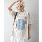 デニムフラワーロゴTシャツ | SpRay | 詳細画像8