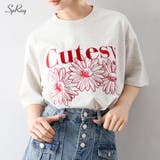 FLOWERストーンTシャツ | SpRay | 詳細画像1