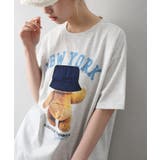オートミール | バケハBEAR Tシャツ | SpRay