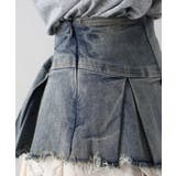 デニムヘムレイヤードミニスカート | SpRay | 詳細画像12 