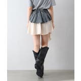 デニムヘムレイヤードミニスカート | SpRay | 詳細画像8 