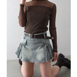 リボンデニムミニスカート | SpRay | 詳細画像16